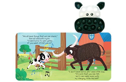 Fidgimals Little Cow Animal Farm Baby Book | Educational Children's Books, Sensory Board Book with Pop It Fidget Toys, Perfect Sensory Toys for ... Books with Sensory Fidget Popper Animals)