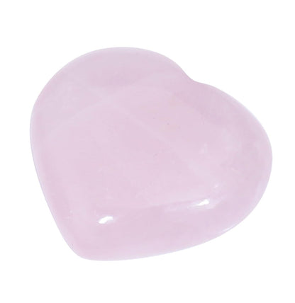 Crocon® 50mm Rose quartz Heart stone Big Heart Shape gemstone Puff Stones Set 450 + Carats Pocket Crystal Healing Tumble Collection Palm Worry Stone Good Luck Meditation Gift Craft Home Decor