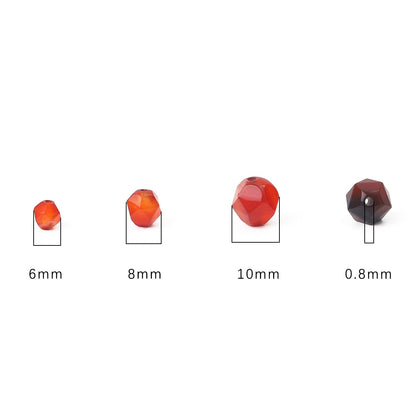 BEADIA Faceted Natural Dream Agate Stone Round Beads 8mm 36cm/Strand for Jewelry Making