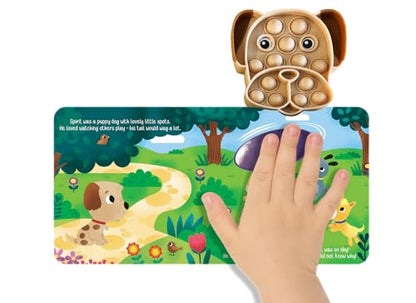 Fidgimals Little Puppy Animal Baby Book | Educational Children's Books, Sensory Board Book with Pop It Fidget Toys, Perfect Sensory Toys for Toddlers ... Books with Sensory Fidget Popper Animals)