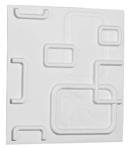 Ekena Millwork WP12X12OSWH 11 7/8"W x 11 7/8"H Oslo EnduraWall Decorative 3D Wall Panel Covers 0.98 Sq. Ft.