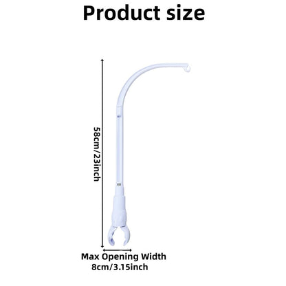 Accfore DIY 23 inches Crib Mobile Arm Nursery Mobile arm Baby Mobile Hanger, Mobile arm for Crib,The Claw Part can be Adjusted Width,DIY Toy Decoration (Crib Mobile Arm)