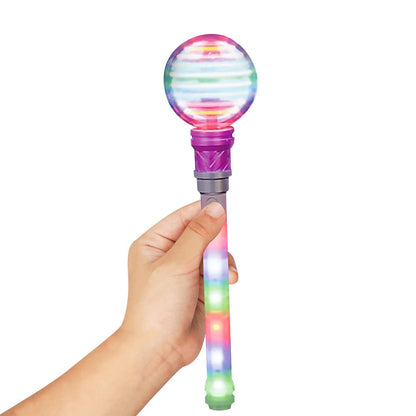 ArtCreativity Light Up Wand for Kids, 14-Inch LED Spinning Toy Wand with Batteries Included, Fun Light Up Wand Toy for Boys and Girls, Perfect Party Favor, Birthday