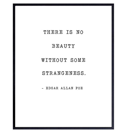 Edgar Allan Poe Quote Wall Art Print Typography - 8x10 Unframed Photo - Makes a Great Gift - Chic Home Decor