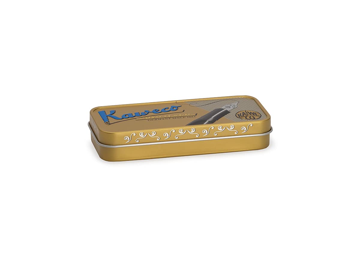 Kaweco STEEL SPORT Fountain Pen I Exclusive Reservoir Pen for Ink Cartridges Including Retro Metal Box I Writing Instrument Pen 13 cm I Nib: EF (Extra Fine)