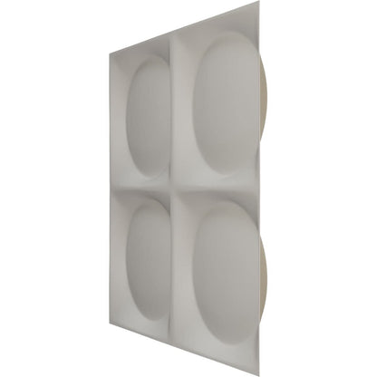 Ekena Millwork 11 7/8"W x 11 7/8"H Adonis EnduraWall Decorative 3D Wall Panel, Satin Blossom White (Covers 0.98 Sq. Ft.