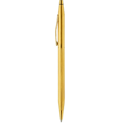 Cross Classic Century 23KT Gold Plated Engraved Diamond Pattern Ballpoint Pen - Refillable Pen for Effortless Writing - Black Ink - Durable Construction - Premier Distinctive Look - Gift Ready