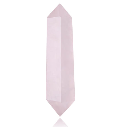 YATOJUZI 3.5" Rose Quartz Healing Crystals Wand Natural Crystals and Healing Stones Large Hexagonal Rose Quartz Crystal Points for Meditation Divination Reiki Energy Balancing 1PCS