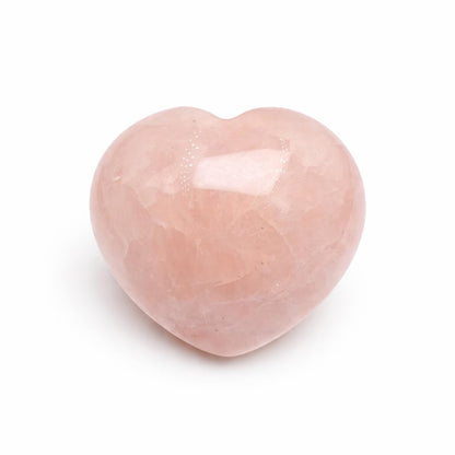 Rose Quartz Heart Worry Stone Healing Crystal, 1.57 Inch Polished Palm Stone for Meditation, Calm & Anxiety Relief