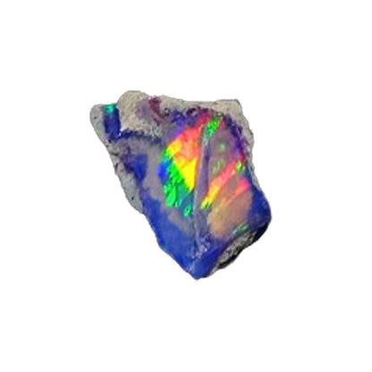 Natural 6.5 Cts AAA Raw Ethiopian Black Opal Rough Gemstones Multi Fire Welo Opal Stones for Tumbling & Jewelry Making Supplies Healing Crystals Gems Rocks Loose Gemstones