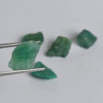 GEMHUB Natural Green Emerald 41.00 Ct Lot of 5 Pcs Rough Emerald Loose Gemstone For Jewelry Making