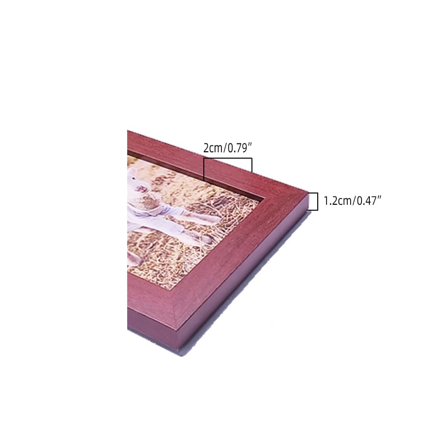 Graceful Glass Photo Frame, Modern Frameless Picture Frame for Desk and Wall Display, Vertical and Horizontal Orientation, Perfect for Family, Office, and Artworks(Brown 3.5x5in)