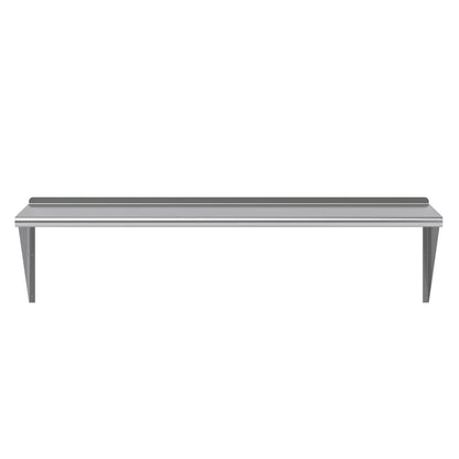 AmGood 24 in. x 60 in. Stainless Steel Wall Shelf | NSF | Metal Shelving | Garage, Laundry, Storage, Utility Room | Restaurant, Commercial Kitchen