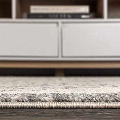 JONATHAN Y Amir Moroccan Beni Souk Cream/Gray Indoor Area Rug, 8x10, Bohemian, Scandinavian, Easy-Cleaning for Living Room, Bedroom, Kitchen, Pet Friendly, Non-Shedding (MOH200B-8)