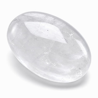 BEAUSIOO Healing Crystals for Meditation & Stress Relief, 2.4" Quartz Palm Stone for Anxiety Relief, Polished Pocket Stone with Gift Box