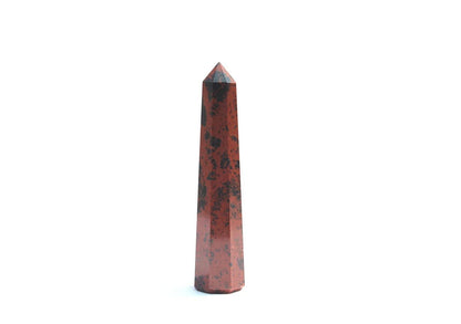 WholesaleGemShop 3 Inch (70 mm) Gemstones MAHOGANY OBSIDIAN Obelisk Tower Jumbo Facet Aura Rock Crystal Natural Polished Earth Wand Spirit
