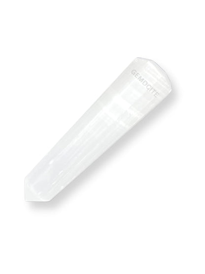 WholesaleGemShop 70 mm (3 Inch) Selenite Gemstones Obelisk Tower Jumbo Facet Aura Rock Crystal Natural Polished Earth Wand Spirit