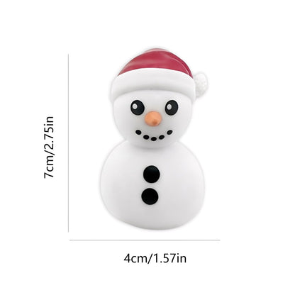 Christmas Snowman Figurines Cute Finger Statue Sculpture Decorations Indoor Cartoon Snowman Ornaments Christmas Desktop Decor Winter Tabletop Statue for Xmas Party Home Decoration