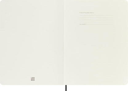 Moleskine Classic Notebook, Soft Cover, XL (7.5" x 9.5") Plain/Blank, Black, 192 Pages