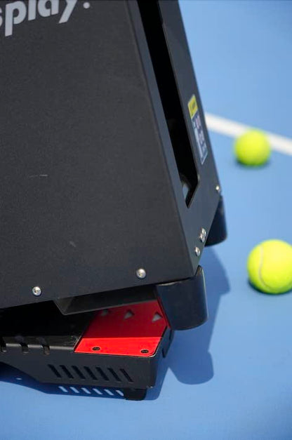 Nisplay Portable Tennis Ball Machine (26lbs) - Dual Motor for TopSpin and Backspin, 80+ Balls, Max 68MPH, 4+ Hours Play with External Lithium Battery (Ball Machine Only)