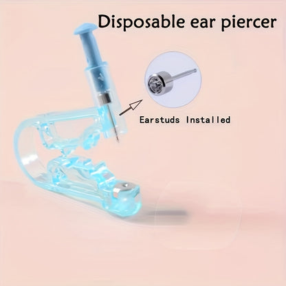 [10pcs Ear Piercing Kit] 1/2/4/5/10pcs Easy-to-Use Ear Piercing Kit | Safe and Painless Gun Set with Auxiliary Tool | Fragrance-Free Personal Care Accessories for Beginners