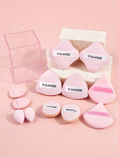 MAANGE 2pcs Makeup Tools Set Twin Head Makeup Brush Set With Blush Brush Foundation Brush Finishing Brush Loose Powder Brush Makeup Tools For Traveling