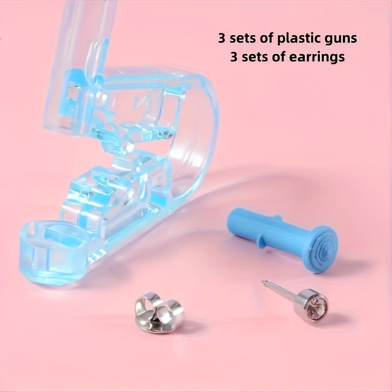 [10pcs Ear Piercing Kit] 1/2/4/5/10pcs Easy-to-Use Ear Piercing Kit | Safe and Painless Gun Set with Auxiliary Tool | Fragrance-Free Personal Care Accessories for Beginners