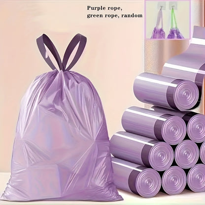 Drawstring Garbage Bag 4 Gallon Thickened Bag Suitable For Bathroom, Kitchen, Toilet, Living Room Automatic Closure Garbage Bag Disposable Small Garbage Bag 18*20 Inches