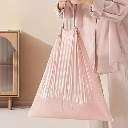 Drawstring Garbage Bag 4 Gallon Thickened Bag Suitable For Bathroom, Kitchen, Toilet, Living Room Automatic Closure Garbage Bag Disposable Small Garbage Bag 18*20 Inches