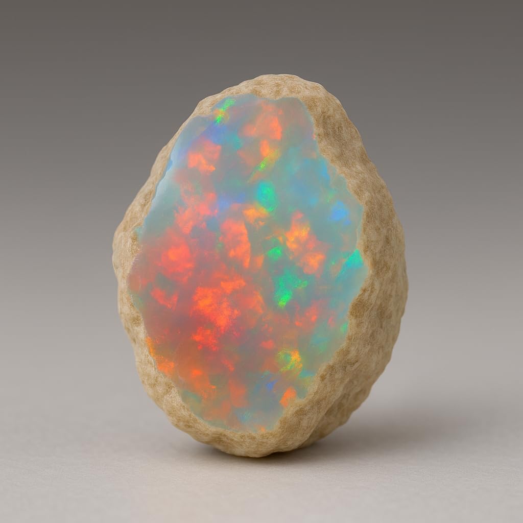 Raw Ethiopian Opal Rough Lot – Natural Welo Fire Opals AA+ Grade, 7.55 Carats (5-10mm) – Untreated Gemstones for Jewelry Making, Healing Crystals & Collectors