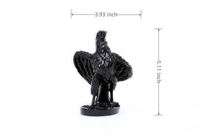 EASCHEER Eagle Statue 5.11" Gothic Black Bird Decor Eagle Figurine Falcon Statue Collectible Figurine…