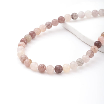 8mm 45pcs DIY Natural Violet Stone Beads Round Healing Crystal Gemstone Loose Beads for Jewelry Making Handmade Bracelet Necklace