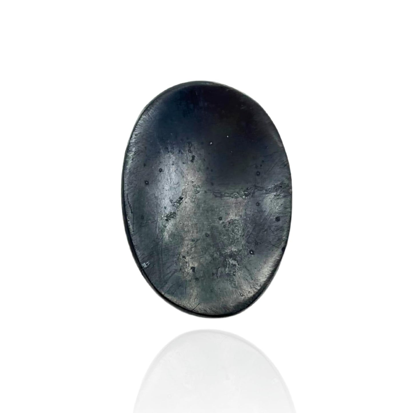 GEMSCITE Shungite Thumb Worry Stones Metaphysical Gemstone Crystal Healing Reiki Men Women Gift FENG Shui Positive Energy Love Wellness Palm Stones Wicca Powerful