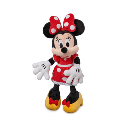 Disney Store Official Minnie Mouse Red Dress Medium Soft Toy for Kids, Cuddly Character with Fuzzy Texture and Embroidered Details, Disney Plushy Suitable for All Ages.