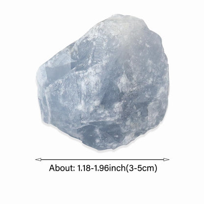 2PCS Natural Raw Stone Healing Crystals Bulk Healing Gemstones for Reiki Tumbling Fountain Rocks Meditation Garden Home Decor (Blue Celestite)
