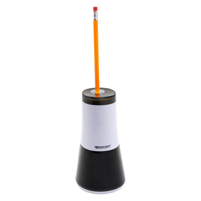 Westcott iPoint Curve Electric Pencil Sharpener, White