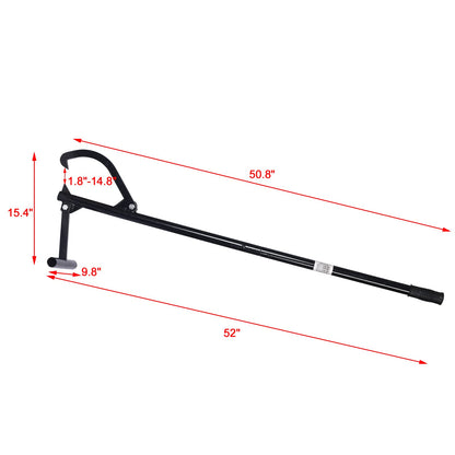 48" Heavy-Duty Steel TimberJack Log Lifter - Triple Thick, Rustproof, High Carbon Steel Double Hook - Ideal for Elevating, Rolling, Repositioning Logs - Suitable for Log Saws, Chainsaws, Hand Saws