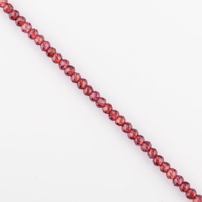 Yanara Garnet Stone Bracelets For Women Beads Jewelry for Women January Birthstone, Chakra Energy Healing Crystals, Silver Plated Chain 8 inch