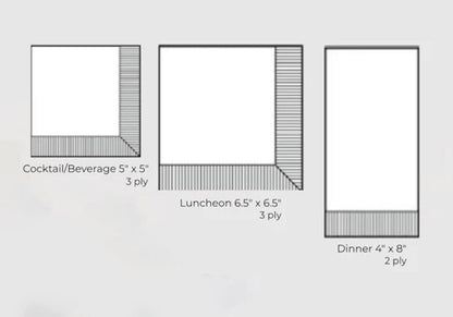IHR Ideal Home Range Dinner Napkins Disposable 3-Ply Paper Hand Towels, 8.5" x 4.5", Cranberry Wreath, 16-Count