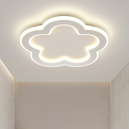 Linovix Modern LED Ceiling Light 9.8inch Small Ceiling Light Fixture 21w with Remote Control(3000k-6000k) Close to Ceiling Lights for Hallway Entryway Corridors Kitchen Laundry Room (White)