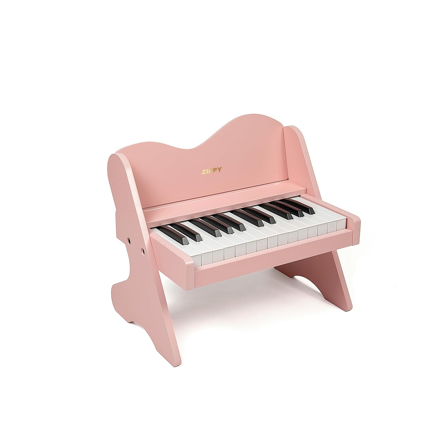 ZIPPY Kids Piano Keyboard, 25 Keys Digital Piano for Kids, Volume Adjustable, Mini Music Educational Instrument Toy, Wood Toy for Toddlers Girls Boys (Pink)