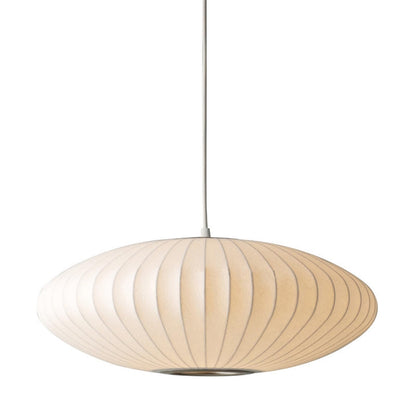 Topjia Silkworm Cocoon Single Head Pendant Light,Modern Cloth Hanging Ceiling Lighting,Creative Hollow Chandeliers for Living Room Dining Room Restaurant Cafe(50cm(19.7in), White)