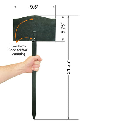SmartSign Please Curb Your Dog at The Sidewalk Sign for Yard, Curb Your Dog Garden Plaque | 5.75" x 9.5" Aluminum Plaque with 18" Black Lawn Stake, Made in USA