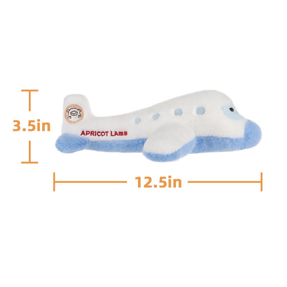 Apricot Lamb Comfort Plane Stuffed Animals for Kids, Soft Cute Plush Toys for Baby Girl and Boy, Fluffy Comfort Plane