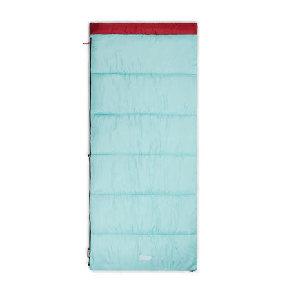 Coleman Flatlands 30/40/50°F Adult Sleeping Bag, Made from 100% Recycled Material, Big & Tall Options, Cool-Weather Sleeping Bag