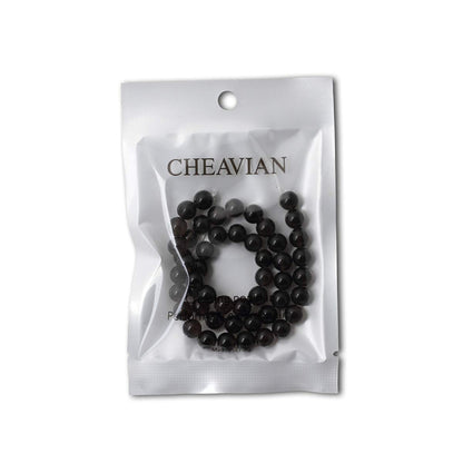 CHEAVIAN 45PCS 8mm Natural Ice Obsidian Gemstone Round Loose Beads Crystal Energy Stone Healing Power for DIY Jewelry Making 1 Strand 15"
