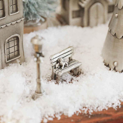 LISA LEONARD DESIGNS Pewter Carolers Christmas Village Collection Christmas Miniature, Festive Village Set Decorations Christian Gift Nativity Scene Add-On for Home