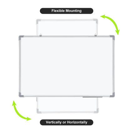 Tinlade 4 Pack Magnetic Dry Erase White Boards, Whiteboard for Wall Drawing Board Silver Aluminum Frame Presentation Board for Office Home School Classroom(36 x 24 Inch)