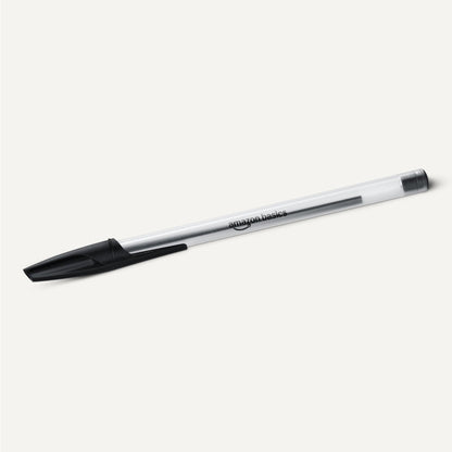 Amazon Basics Ballpoint Pens, Medium Point 1.0mm, Black Ink, 144-Pack