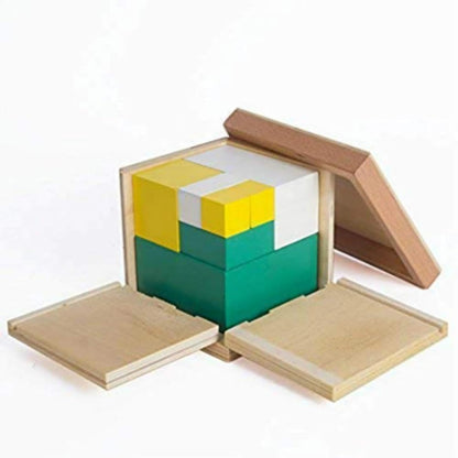 Gudong Montessori Baby Math Toys Power 2 Cube Training Early Educational Preschool Training Kid Math Learn Toys Brinquedos Hobbies Math